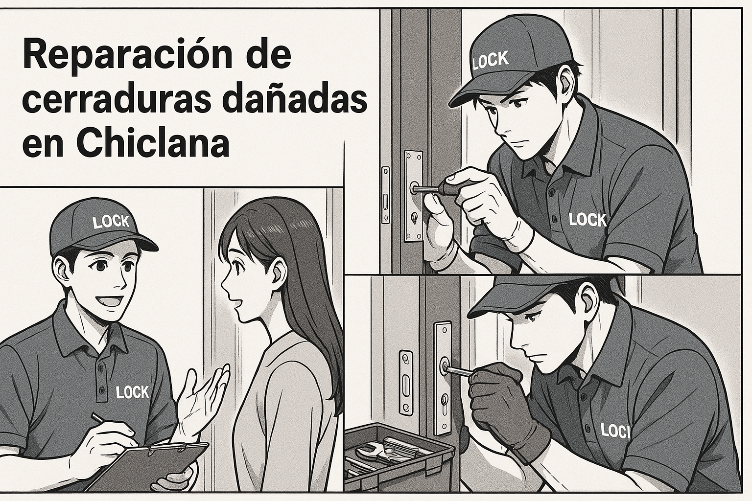 Reparación de cerraduras dañadas en Chiclana - Cerrajero Sancti Petri en Chiclana de la Frontera